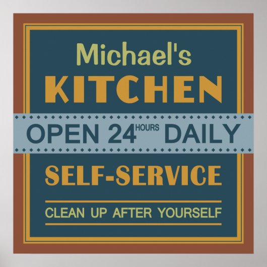 Keuken - douanenaam - poster (Voorkant)