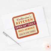 Keuken - douanenaam - stickers (Envelop)