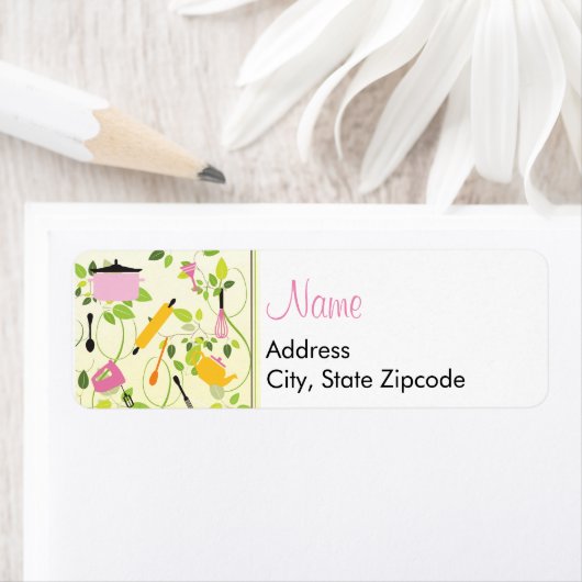 Keuken Douche Adreslabel Etiket (Insitu)