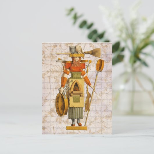 Keuken Draag Briefkaart (Staand voorkant)