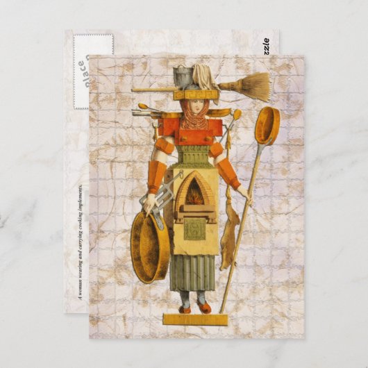 Keuken Draag Briefkaart (Voorkant / Achterkant)