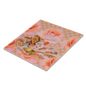 KEUKEN DREAM-TEA ROZEN & GOLD TEACUP TEGELTJE (Zijkant)