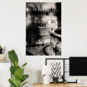 Keuken - Een oude keuken Poster (Thuiskantoor)
