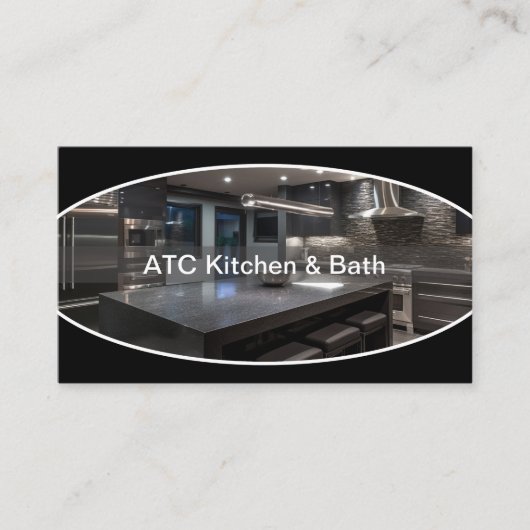 Keuken- en badbouwdiensten visitekaartje (Voorkant)