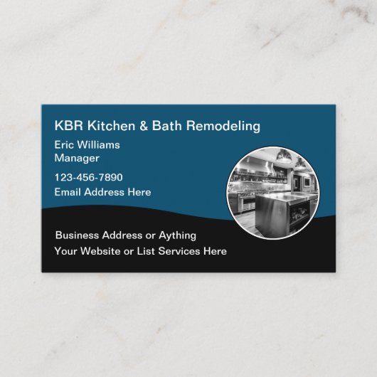 Keuken- en badconstructie verbouwen visitekaartje (Voorkant)