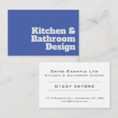Keuken en Badkamer Designer Visitekaartje (Voorkant / Achterkant)