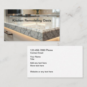 Keuken- en badkamer-renovaties visitekaartje