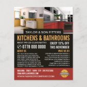 Keuken- en badkamerontwerp, keuken- en badkamer flyer (Voorkant)