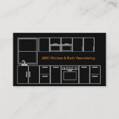 Keuken- en badverwijderingsdienst visitekaartje (Voorkant)