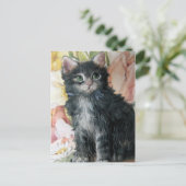Keuken en bloemen briefkaart (Staand voorkant)