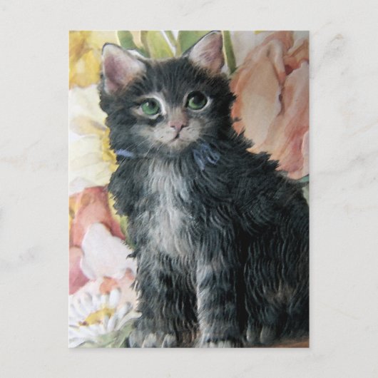 Keuken en bloemen briefkaart (Voorkant)