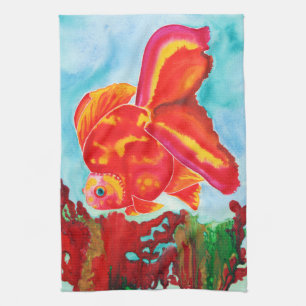 keuken- en handdoekjes van Ryukin Goldfish Theedoek