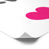 Keuken en harten poster (Hoek)