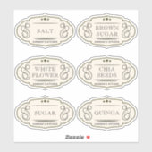  keuken- en panseropslag sticker (Vel)