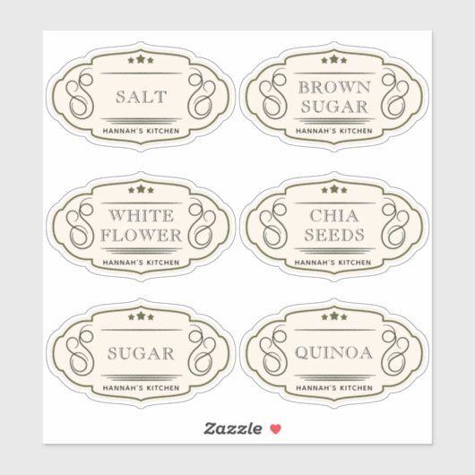  keuken- en panseropslag sticker (Vel)