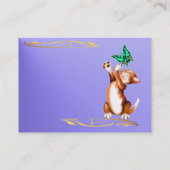 Keuken- en vlinderprofielkaart visitekaartje (Achterkant)