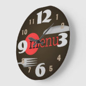 Keuken- en vorkkeuken met grote aantallen grote klok (Hoek)