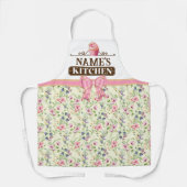 Keuken en waterverf van de benaming Roze cupcake Schort (Voorkant)