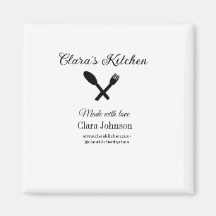 keuken eten chef voeg restaurant catering naam det magneet