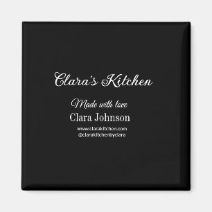 keuken eten chef voeg restaurant catering naam det magneet