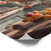 Keuken Eten Koken Chefs Bakken Wall Art Poster (Hoek)