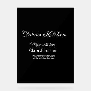 Keuken Food Chef toevoegen Restaurant Cater Naam D Acryl Bord