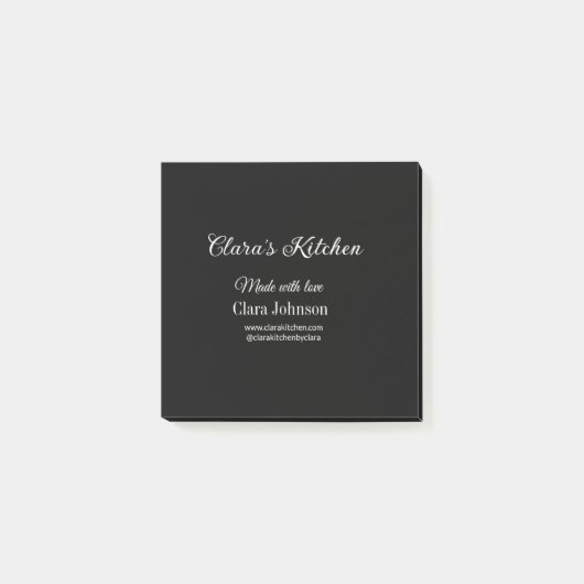 Keuken Food Chef toevoegen Restaurant Cater Naam D Post-it® Notes (Voorkant)