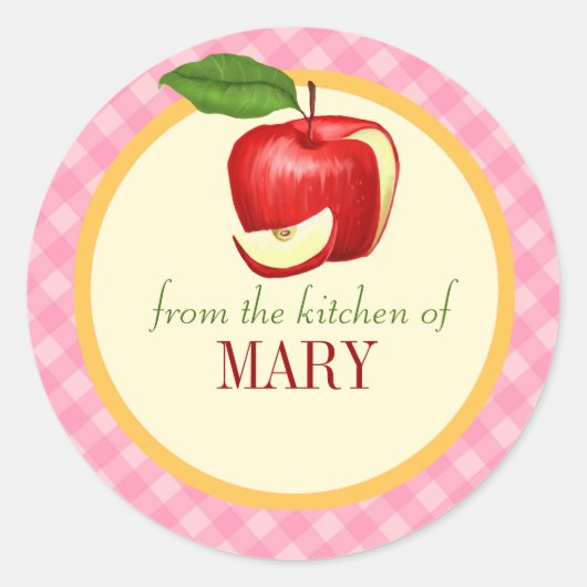 Keuken Food Label gepersonaliseerd (Voorkant)