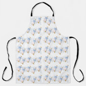 keuken gans nostalgie patroonstijl schort (Voorkant)
