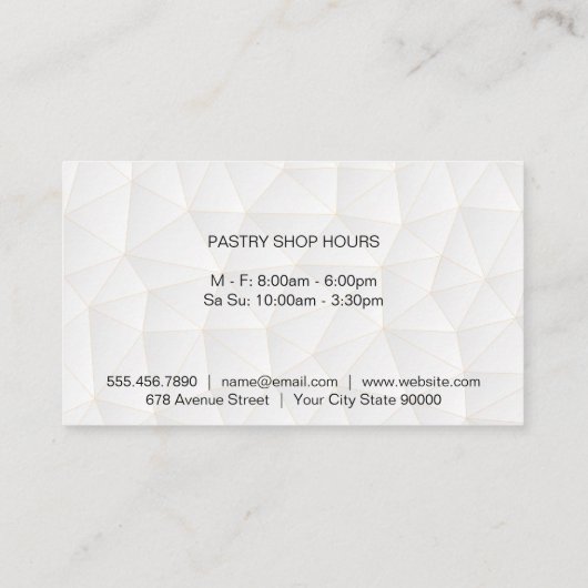 Keuken garde | Geometrisch  Visitekaartje (Achterkant)