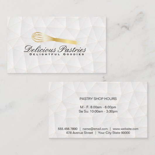 Keuken garde | Geometrisch  Visitekaartje (Voorkant / Achterkant)