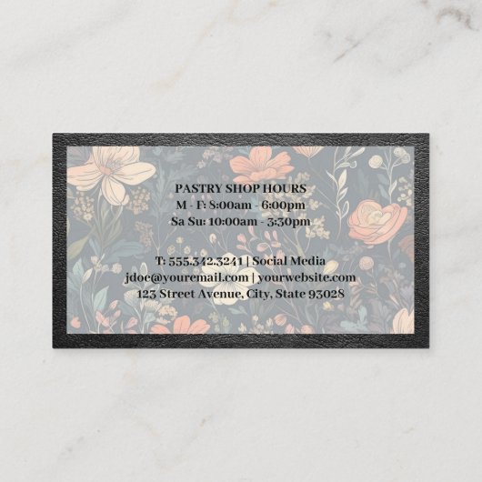 Keuken Gardeer | Bloem Achtergrond Visitekaartje (Achterkant)