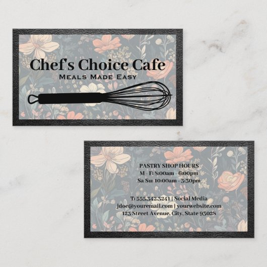 Keuken Gardeer | Bloem Achtergrond Visitekaartje (Voorkant / Achterkant)