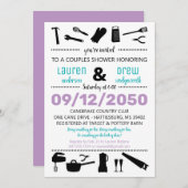 Keuken & Gereedschap Bruiloft Koppels Shower Uitno Kaart (Voorkant / Achterkant)