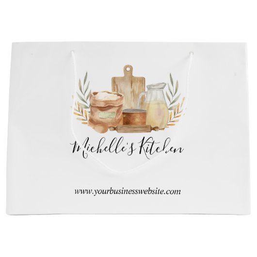 Keuken Gereedschap Eten Waterverf Thuis Catering Groot Cadeauzakje (Voorkant)