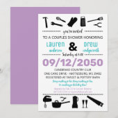 Keuken & Gereedschap Huwelijk Koppels Shower Uitno Kaart (Voorkant / Achterkant)