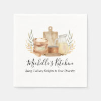Keuken Gereedschap Voedsel Aquarel Thuis Catering