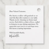 Keuken Gereedschap Waterverf Thuis Catering Produc Bedankjes Labels (Achterkant)