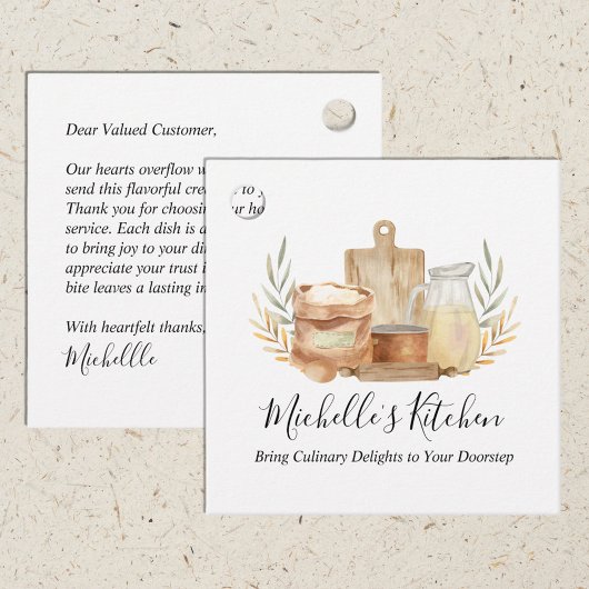 Keuken Gereedschap Waterverf Thuis Catering Produc Bedankjes Labels