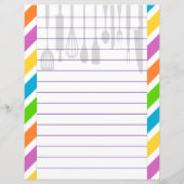 Keuken Gereedschap Zigzag Chevron Retro Stijl (Achterkant)