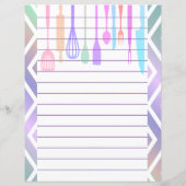 Keuken Gereedschap Zigzag Chevron Retro Stijl (Achterkant)