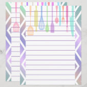 Keuken Gereedschap Zigzag Chevron Retro Stijl (Voorkant / Achterkant)