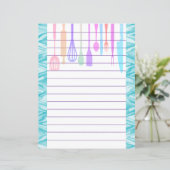 Keuken Gereedschap Zigzag Chevron Retro Stijl (Staand voorkant)