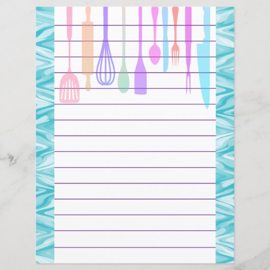 Keuken Gereedschap Zigzag Chevron Retro Stijl (Voorkant)