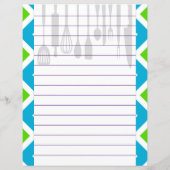 Keuken Gereedschap Zigzag Chevron Retro Stijl (Achterkant)