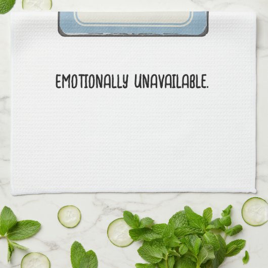 Keuken Gesloten Grappig Gepersonaliseerd Theedoek (Gevouwen)