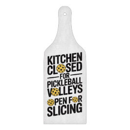 Keuken gesloten voor Pickleball Snijden toegestaan Snijplank
