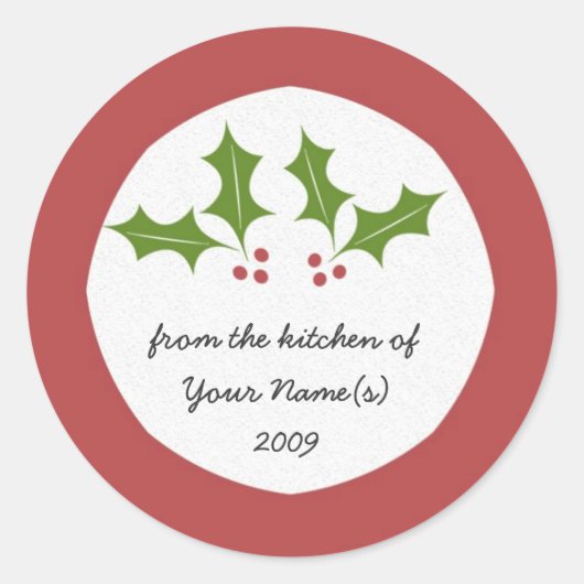 Keuken Gift Sticker (Voorkant)