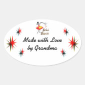 Keuken goochelaar aangepaste retro koken Sticker (Voorkant)