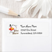 Keuken goochelaar koken aangepaste Adresetiketten Etiket (Insitu)